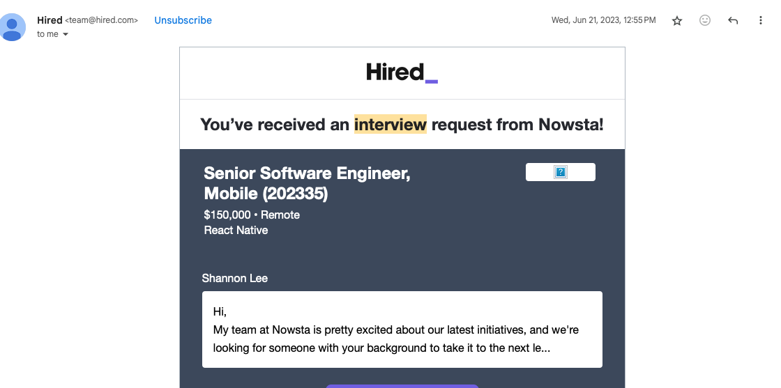 Interview Invite 1